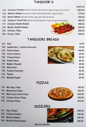 Mayur Restaurant menu 