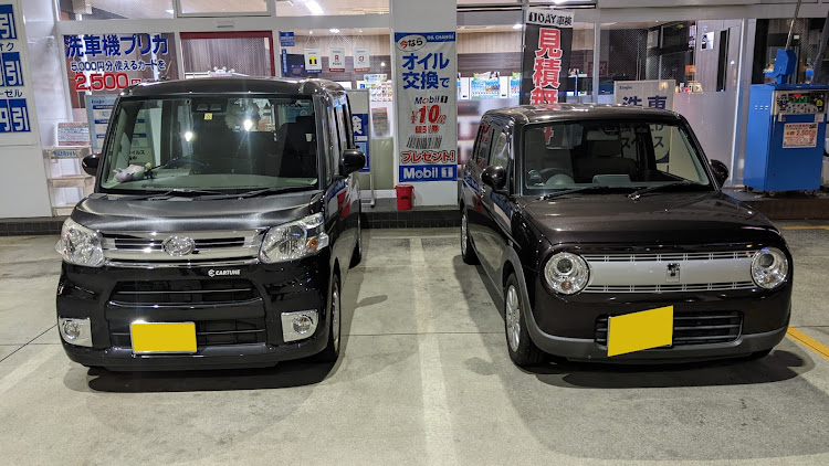 タントのリース車・DIY・29の日投稿・カーボン調シート貼りに関するカスタム事例の投稿画像4枚目