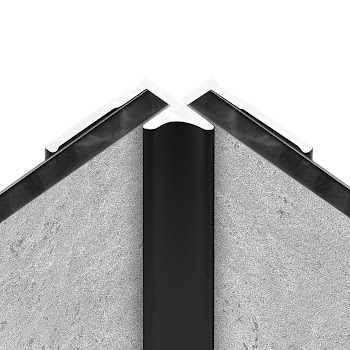 Profilé d'angle pour panneau mural DécoDesign, 255 cm, noir