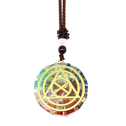 Title 2, Cross-border hot selling colorful gravel neckla...
