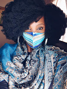 Eboka's face masks are wearable with sunglasses, earrings and headwraps.