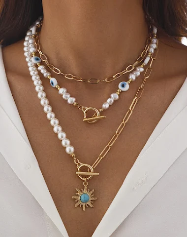 Collier de perles de forme spéciale - 2