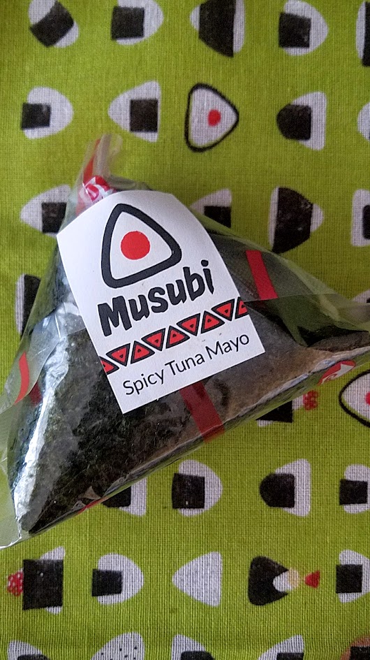 Musubi Portland's Spicy Tuna Mayo onigiri, a mix of albacore tuna with Kewpie Japanese mayo and shichimi seven spice mix