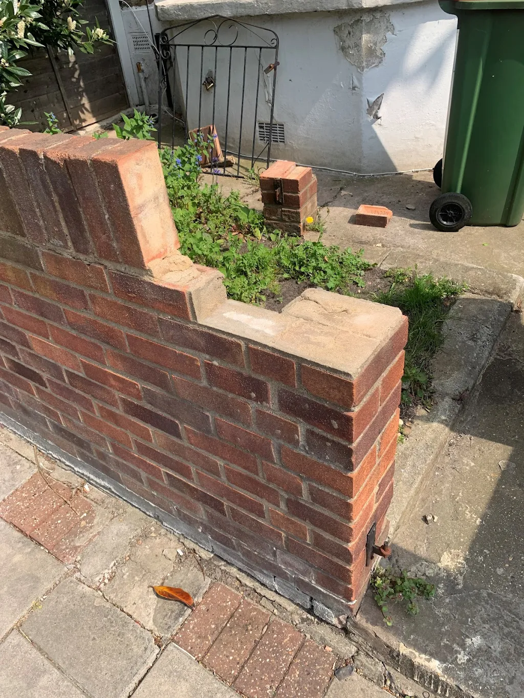 Garden wall repair 