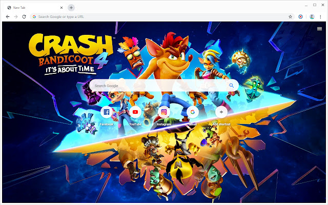 Crash Bandicoot 4: It`s About Time New Tab