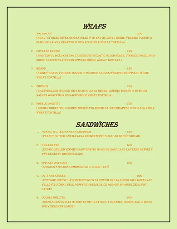 Salads & Grills Co. menu 