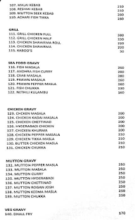 New Hyderabad biriyani menu 4