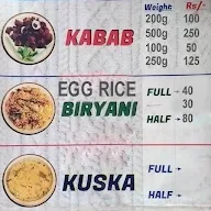 Dvg Biryani And Kabab Center menu 1