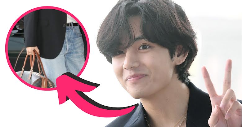 BTS's V Shocks Netizens With His Unexpected Airport Style — Especially His  Designer Bag - Koreaboo