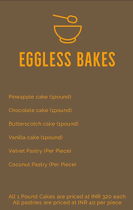 Eggless Bakes menu 1