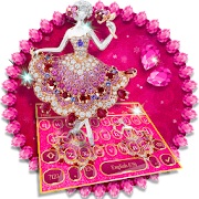 Diamond Dancing Girl keyboard Theme  Icon