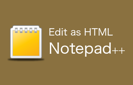 Edit with Notepad++ chrome extension