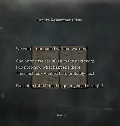 Captive Researcher's Note