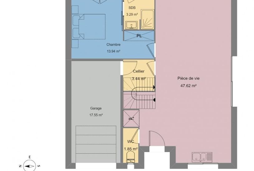  Vente Terrain + Maison - Terrain : 1 000m² - Maison : 156m² à Baixas (66390) 