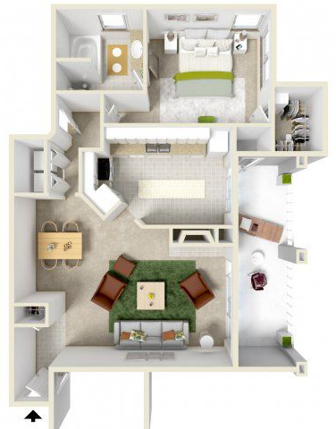 Rendered A4 Floorplan Diagram