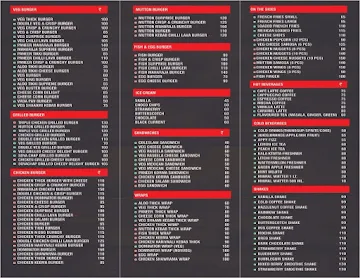 Burger Point menu 