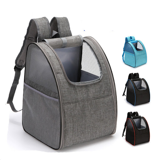 Title 1, Mesh breathable pet backpack for comfortable an...