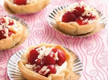 White Chocolate Cherry Mini Pies