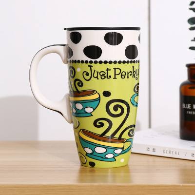 Title 4, Mark Cup Ceramic Mug With Simple Lid perfect fo...