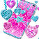 2019 Glitter hearts live wallpaper icon