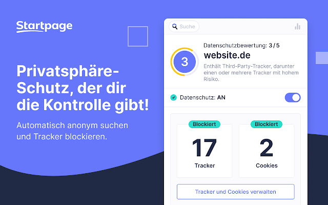 Startpage Privatsphäre-Schutz