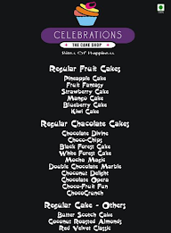 Celebration Point The Cake Shop menu 1