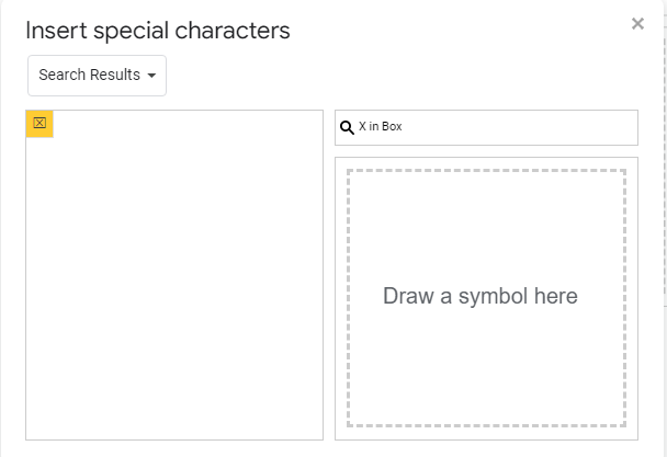 Insert Special Characters