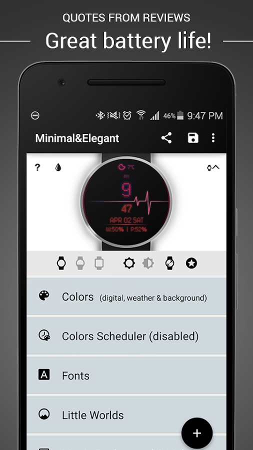    Watch Face - Minimal & Elegant- screenshot  