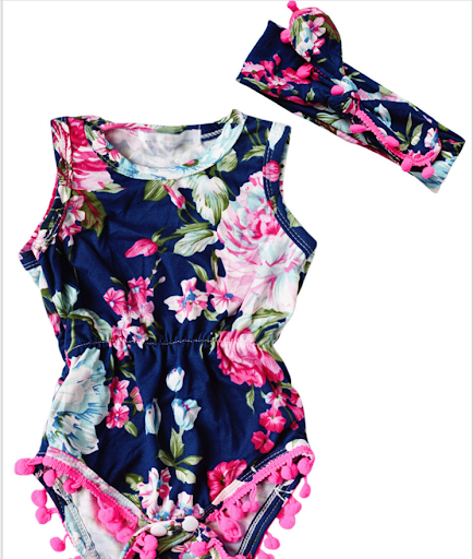Title 5, European and American Hot Style INS Baby Floral...