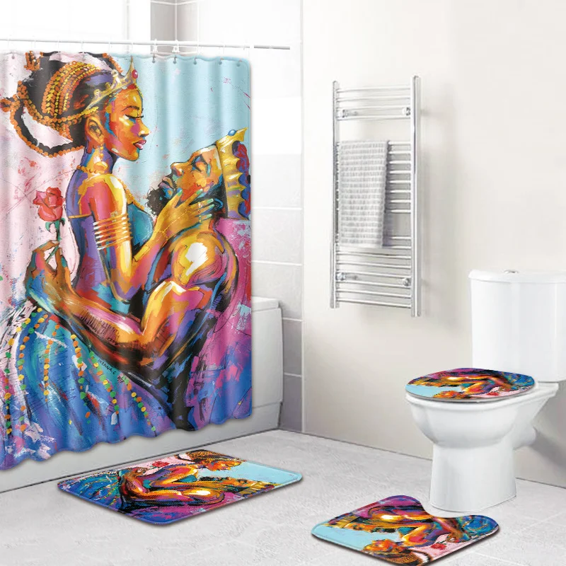 Antislip douchegordijn combinatie met mat voor extra veiligheid. Waterdicht en comfortabel. Veilig douchen zonder uitglijden. Eenvoudig te installeren.