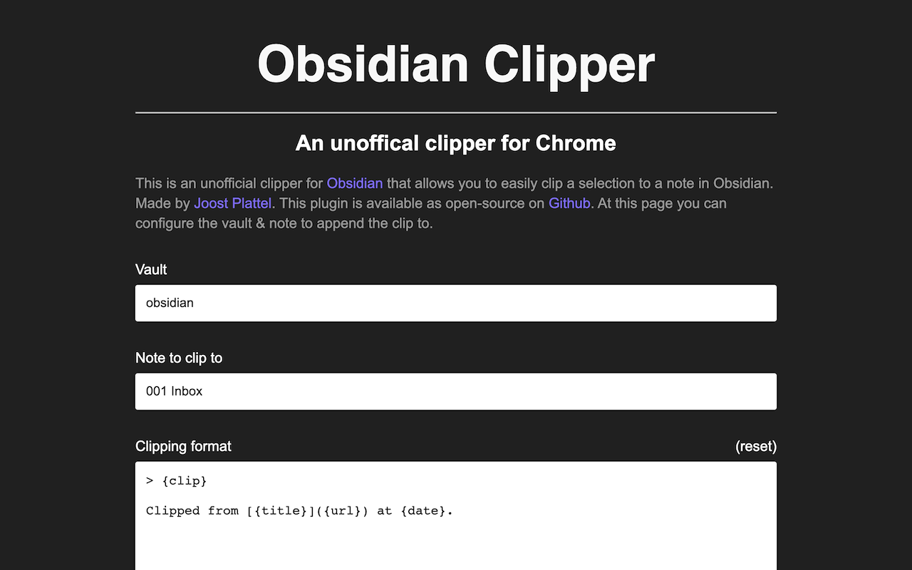 Obsidian Clipper Preview image 0