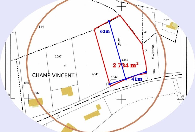  Vente Terrain à bâtir - 2 734m² à La Guerche-sur-l'Aubois (18150) 