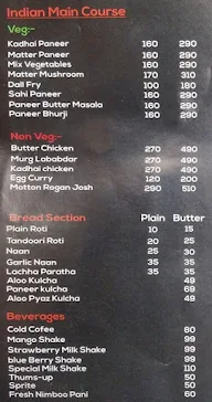 Taj 72 Family Restaurant menu 3