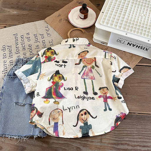 Title 3, Boys Shirt Summer Korean Edition, lightweight ...