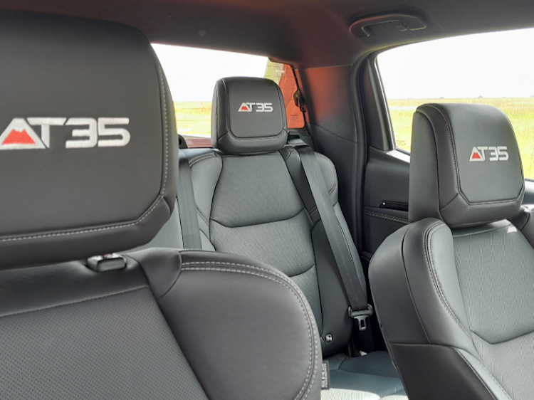 Leather-clad seats proclaim Arctic Truck prowess with embroidery on the headrests.