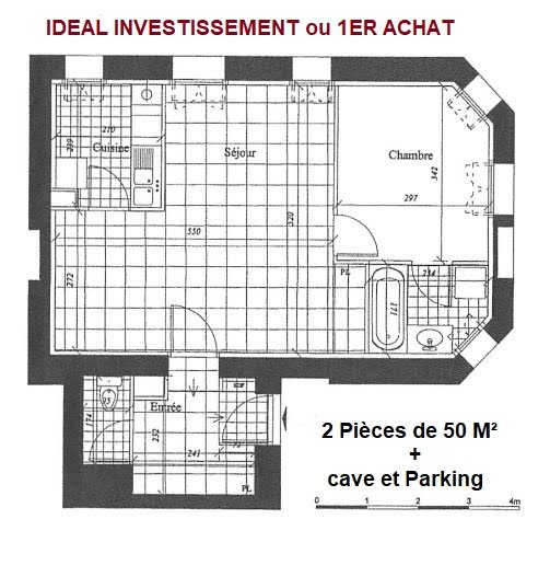 Vente appartement 2 pièces 50 m² à Chatou (78400), 198 000 €