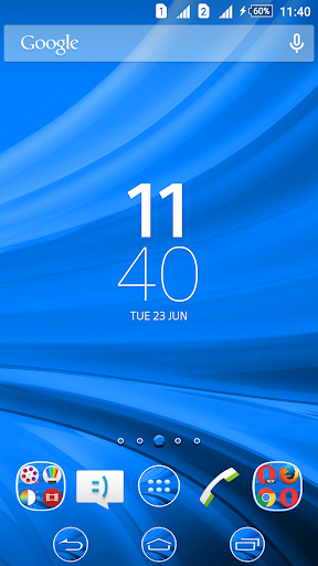 Waves Blue XZ Theme