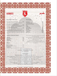 Karim's menu 1