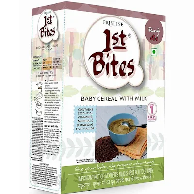 Pristine 1st Bites Ragi Baby Cereal Stage 1, 6 To 24 Months, 300 Gm Refill Pack