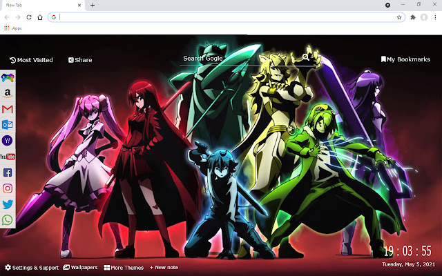 Akame ga Kill! New Tab HD Wallpapers