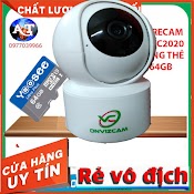 [Tặng Thẻ Nhớ 32Gb 64Gb]Camera Wifi 360 Độ Care Cam Yh200 Cc2020 Onvizcam 2.0 Mpx Full Hd1080 Chuẩn Nén H265