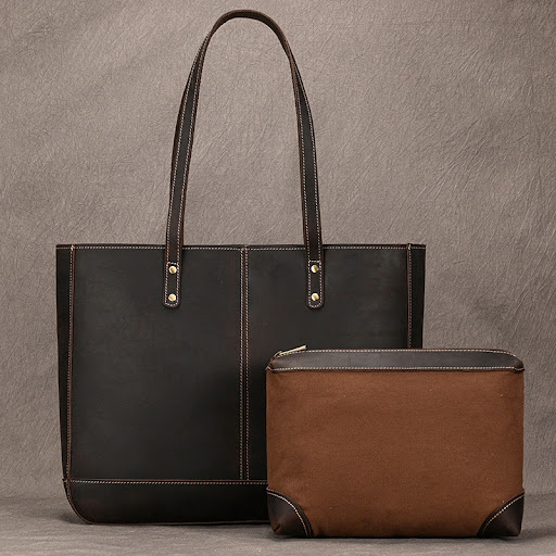 Title 6, Womens Leather Commuter Handbag, Large Capacit...
