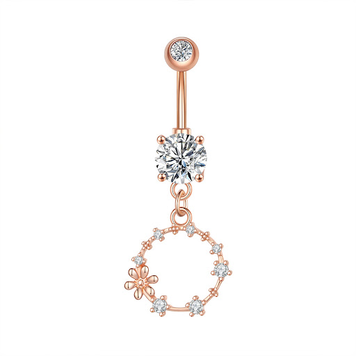Title 1, Zircon Navel Ring Navel Nail Piercing Jewelry. ...