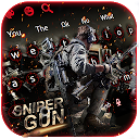 Cool Sniper Gun Keyboard Theme 10001001 descargador