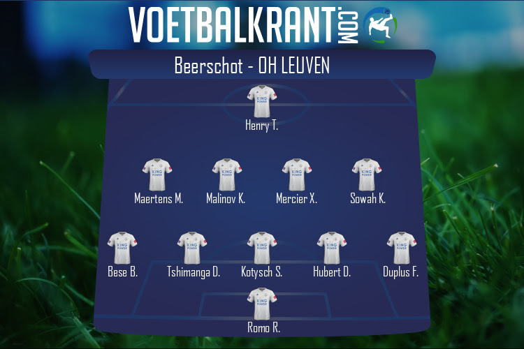 Opstelling OH Leuven | Beerschot - OH Leuven (31/10/2020)