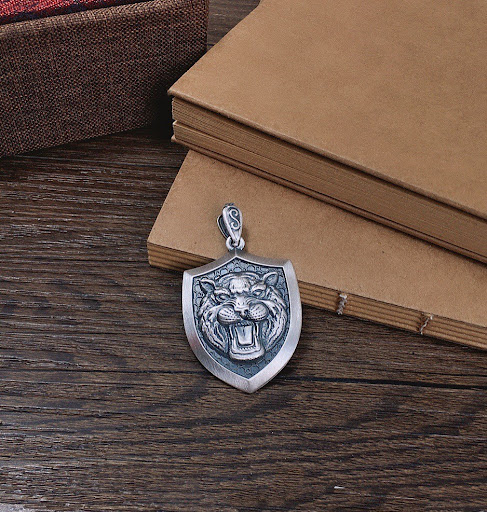 Title 3, Mens Lion Tiger Head Domineering Pendant, Bold...