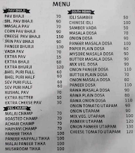 Bombay Pav Bhaji & Bhel Puri Since 1996 menu 1