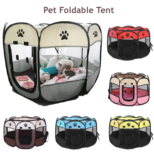 Portable Folding Pet Tent Dog House High Quality Durable Dog Fence For Cats Large Outdoor Dog Cage Pet Playpen Cat Собач