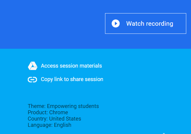 Image showing where to access materials and recording