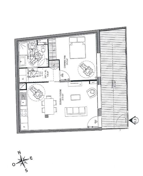 Vente appartement 2 pièces 52.2 m² à Nice (06000), 321 081 €